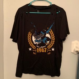 forever 21 plus soft v neck t shirt